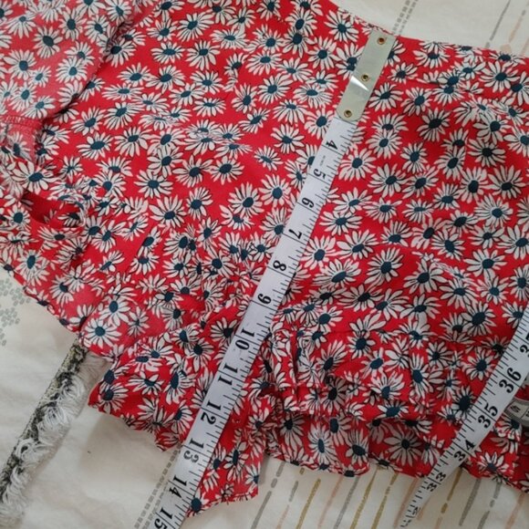 Zara wrap front ruffle daisy shorts size XS - Picture 12 of 12
